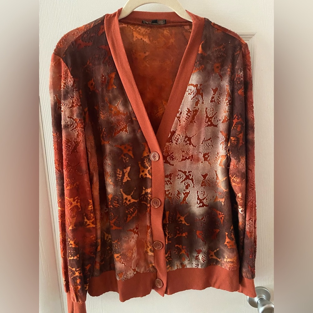 Women’s Tye dye burnout cardigan and tank